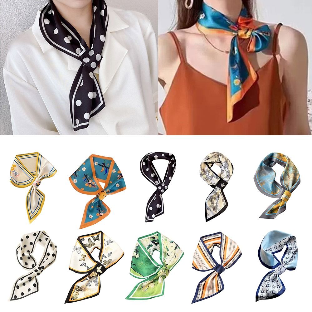 Scarf Silk Neck - Moda protetor solar lenço de seda