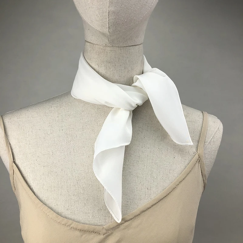 Scarf Silk Neck - Novo lenço de seda feminino pescoço