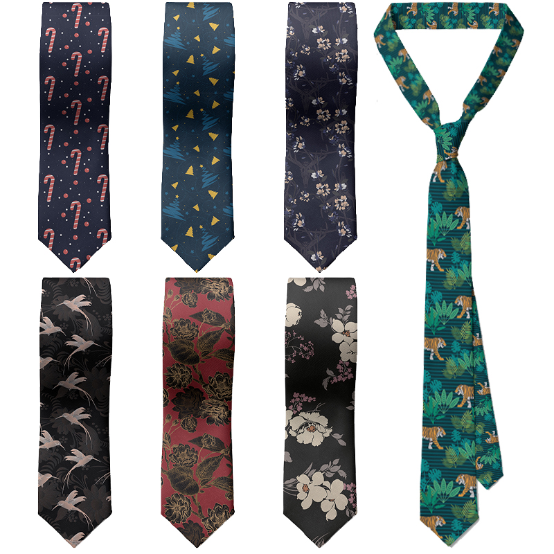 Women'S Holiday Formal Wear - Gravata masculina slim fit 3d estampada