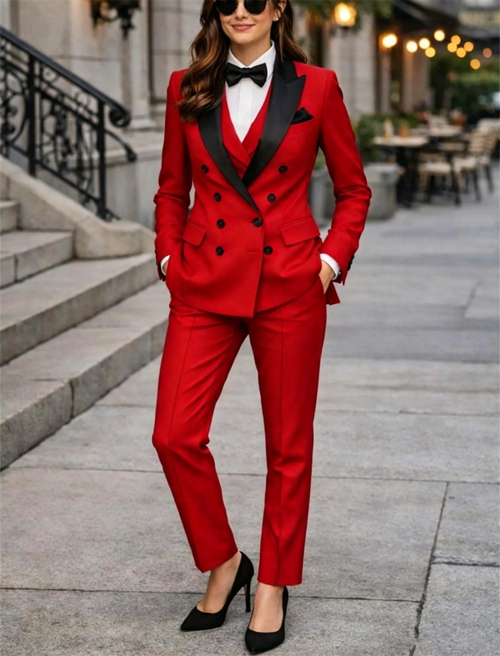 Women Formal Wear Vest - Conjuntos Femininos de Terno de 3