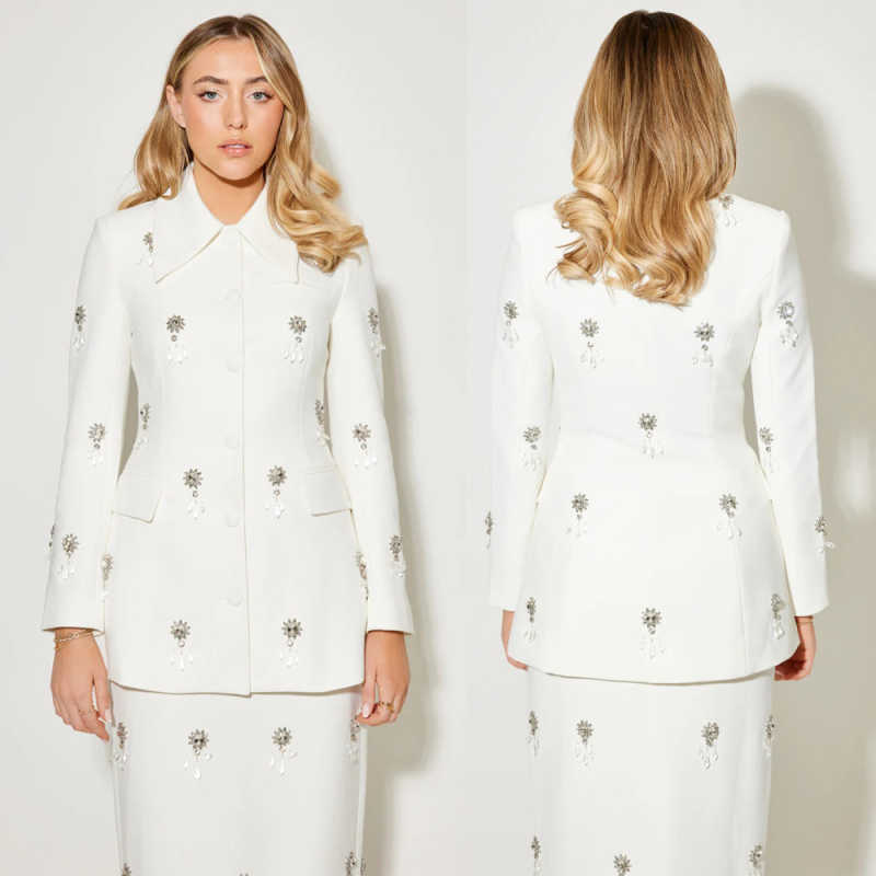 Women Formal Wear With Skirt - Conjuntos Elegantes Femininos de 2 Peças,
