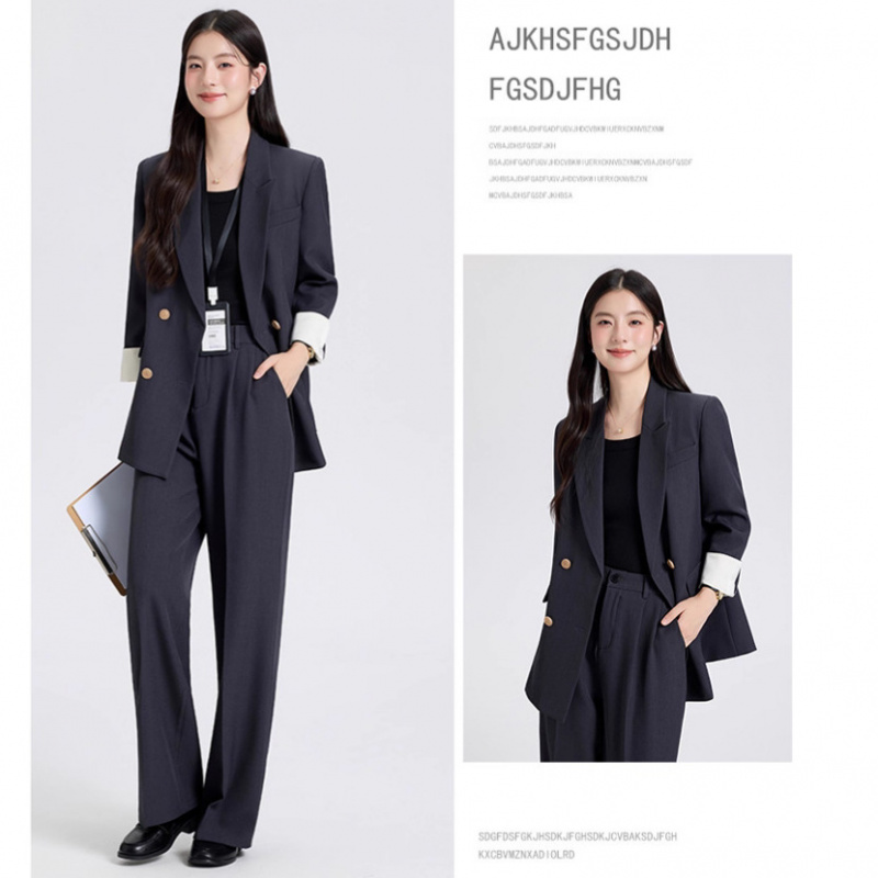 Women Formal Wear Shirt And Pant - Conjunto de Terno Feminino para Primavera