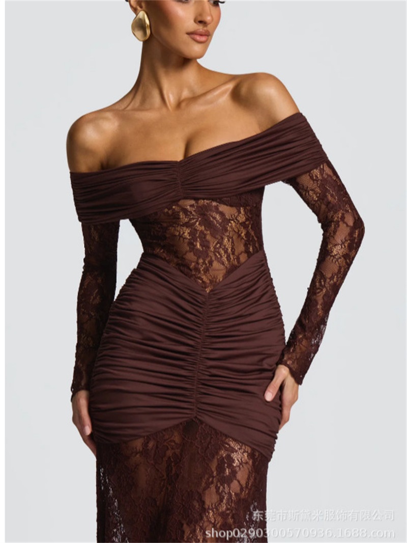 Women'S Holiday Formal Wear - Sexy renda sereia vestido de baile