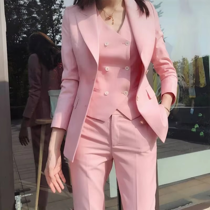 Women Formal Wear Vest - Conjunto de Terno Feminino de Luxo