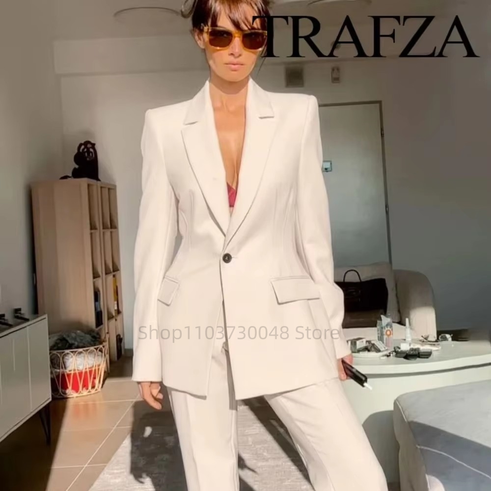 Women Formal Wear Blazer Set - Conjunto de Blazer e Calças para