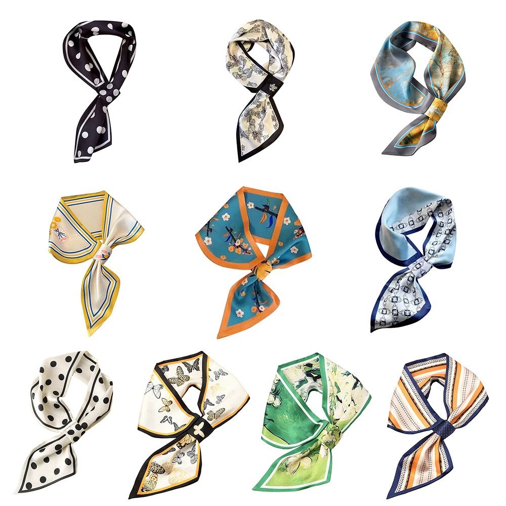 Moda protetor solar lenço de s - Scarf Silk Neck avaliação e preço