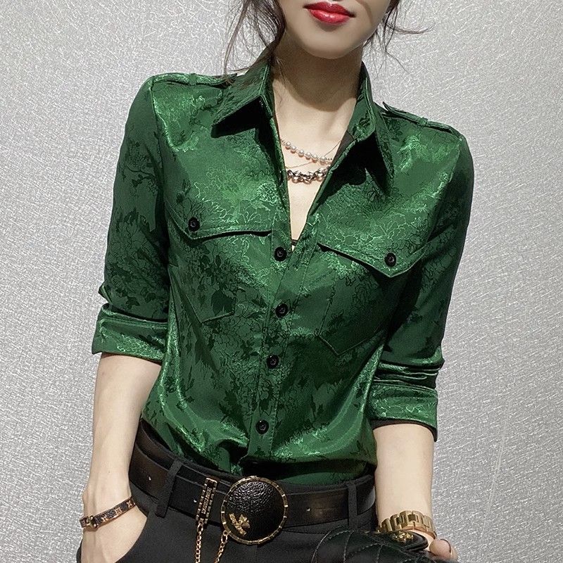 Blusa completa de manga compri - Women Formal Wear Shirts avaliação e preço