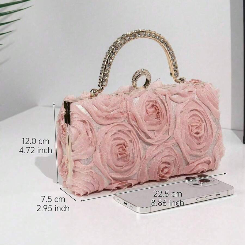 Elegante Bolsa de Mão Floral C - Women'S Holiday Formal Wear avaliação e preço