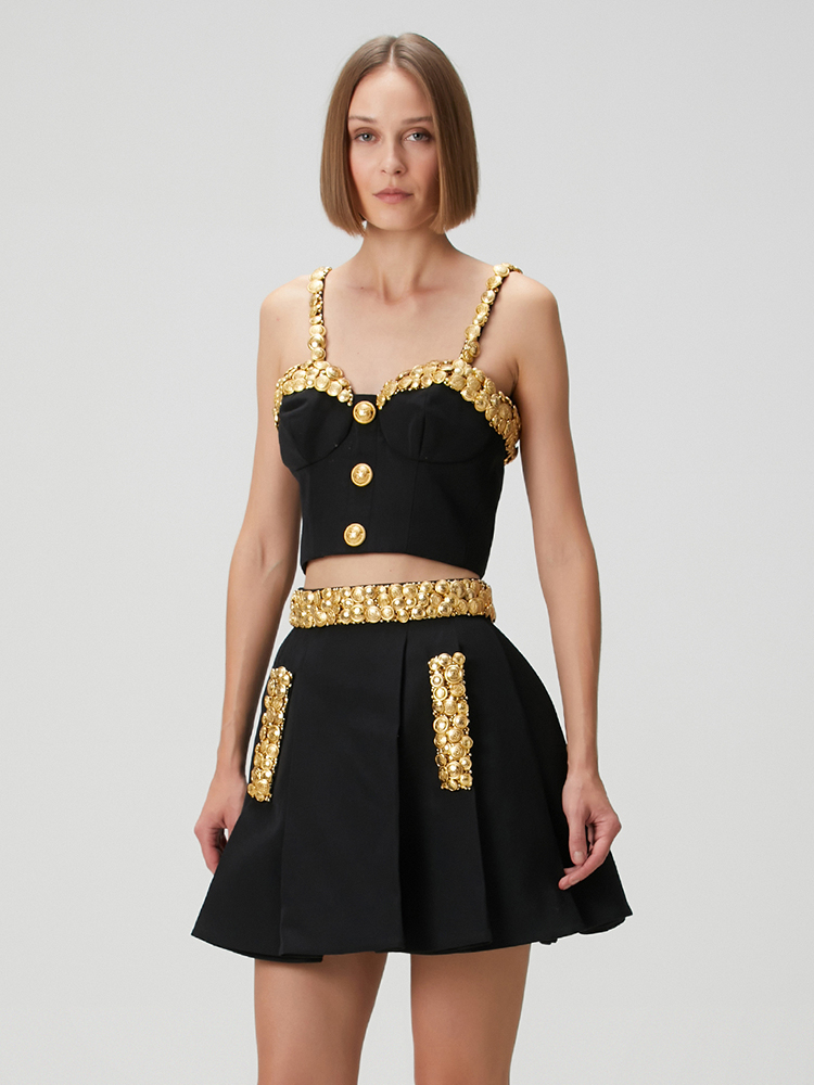 Vc conjunto de vestido preto d - Women Formal Wear With Skirt avaliação e preço