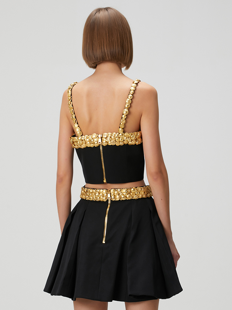 Vc conjunto de vestido preto d - Women Formal Wear With Skirt avaliação e preço