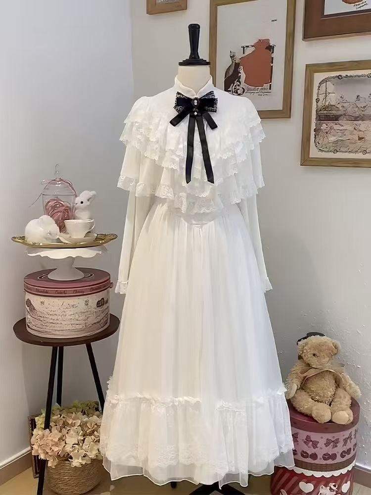 Japonês manga curta arco vesti - Women Formal Wear With Skirt avaliação e preço