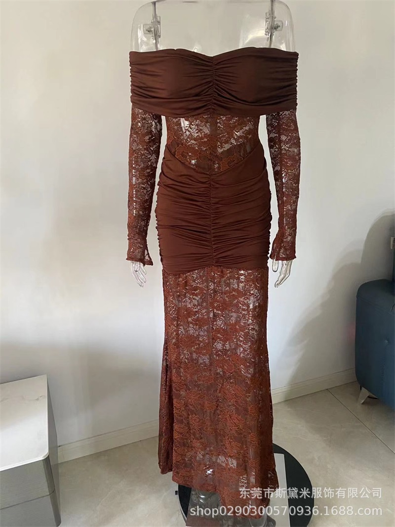 Sexy renda sereia vestido de b - Women'S Holiday Formal Wear avaliação e preço
