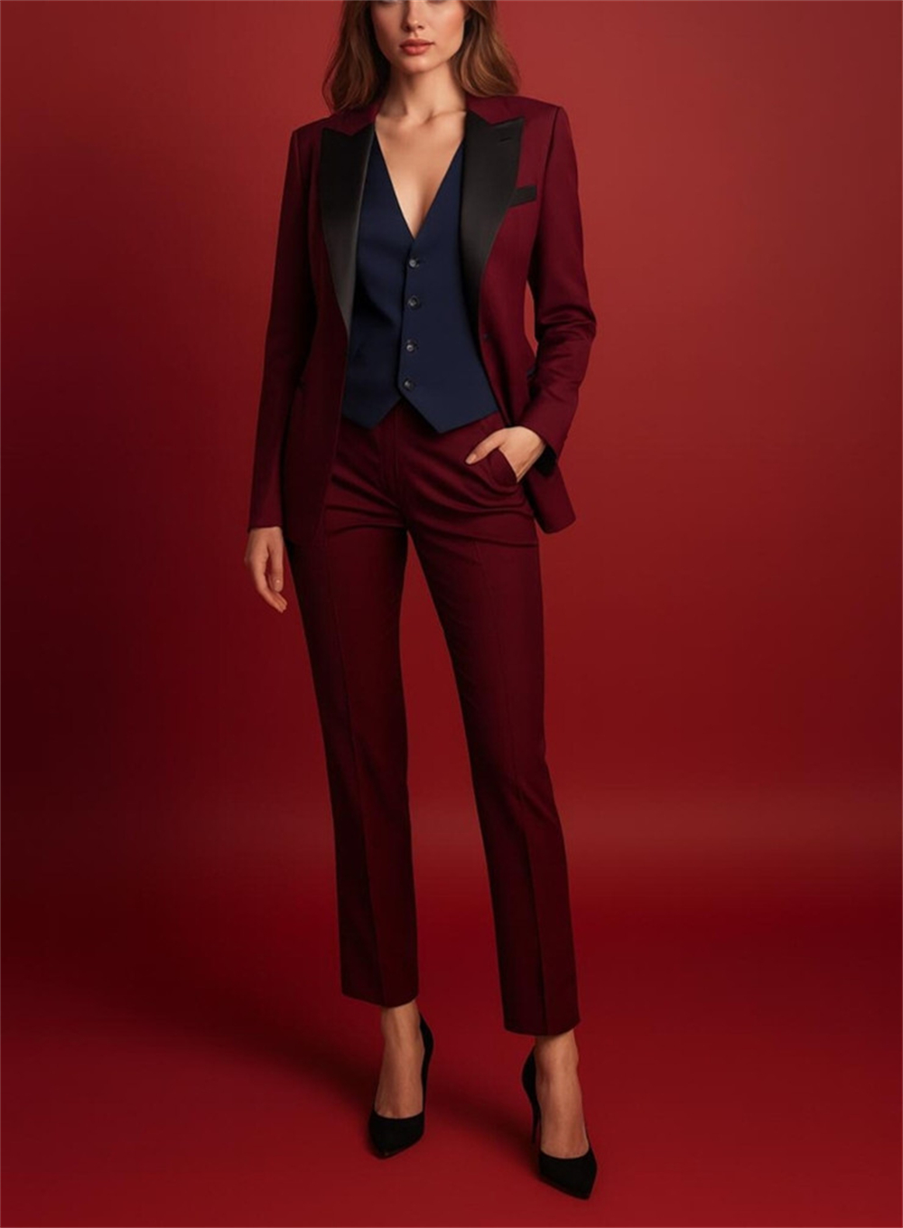 Conjuntos Elegantes de Mulhere - Women Formal Wear Vest avaliação e preço