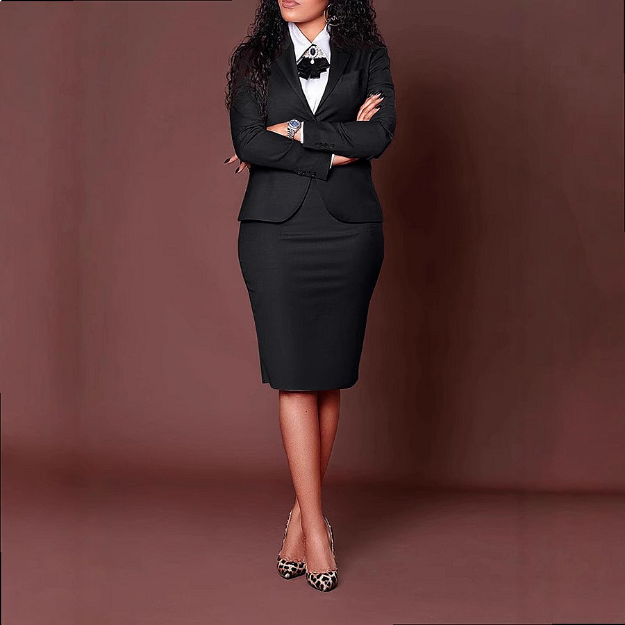 Conjunto de Blazer Feminino co - Women Formal Wear Blazer Set avaliação e preço