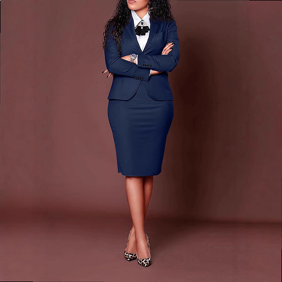 Conjunto de Blazer Feminino co - Women Formal Wear Blazer Set avaliação e preço