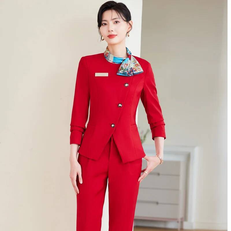 Plus size formal elegante esti - Women Formal Wear Blazer Set avaliação e preço