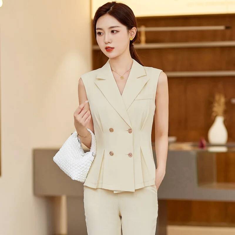 Conjunto de calças femininas e - Women Formal Wear Vest avaliação e preço