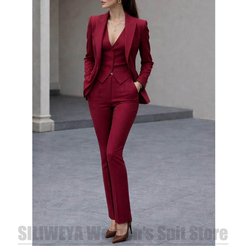 Conjunto feminino de 3 peças,  - Women Formal Wear Blazer Set avaliação e preço
