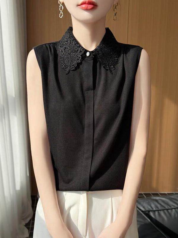 Camiseta Tricotada Sem Mangas  - Women Formal Wear Shirts avaliação e preço